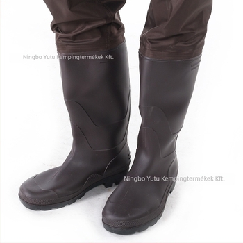 YT PVC vízálló horgász nadrág integrált esőcsizmával