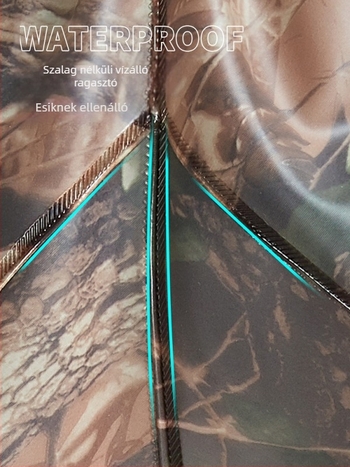 Egyrészes vízálló horgászköpeny PVC kötött anyagból, 80 mm, 1 zseb, Su Yu márka