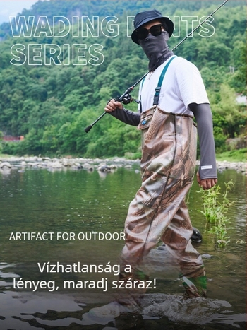 Egyrészes vízálló horgászköpeny PVC kötött anyagból, 80 mm, 1 zseb, Su Yu márka