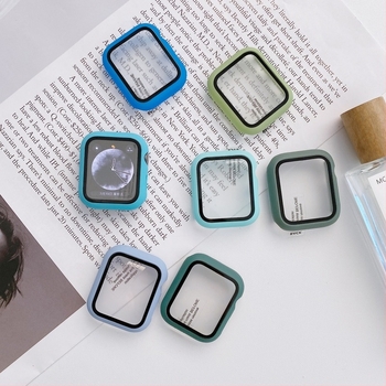 Apple Watch S10 védőtok matt PC és edzett fóliával – teljes körű védelem, kompatibilis iwatch789