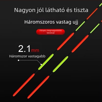 Horgász úszó – függőleges sodrás, gyöngyös úszó, hosszított dizájn, kompozit anyag