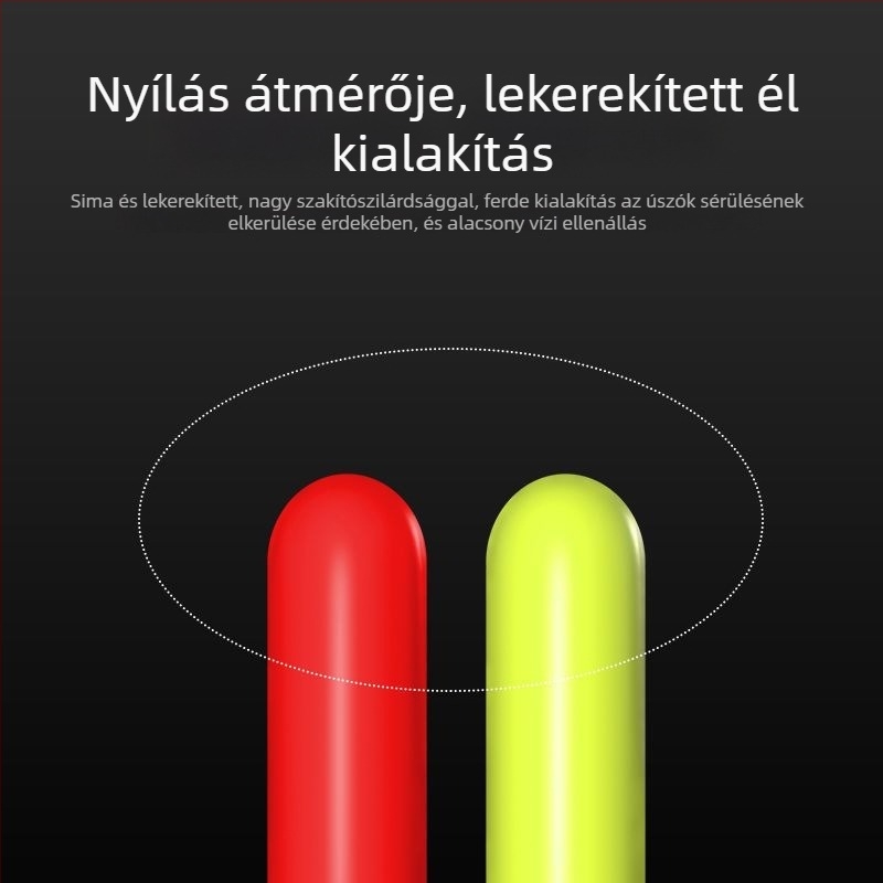 Hengeres horgászúszó figyelemfelkeltő bab alakú dizájnnal és kiváló minőségű rugalmas szilikon farokkal.