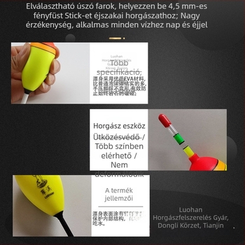 EVA puha úszó világító betéttel tengerparti és sziklákról történő horgászathoz – hosszú dobás, hasi úszó