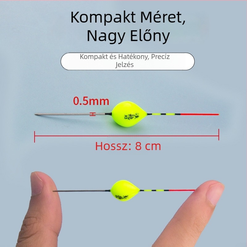 Sekélyvízi horgász úszó – ultra rövid, acél lábbal, ólommentes