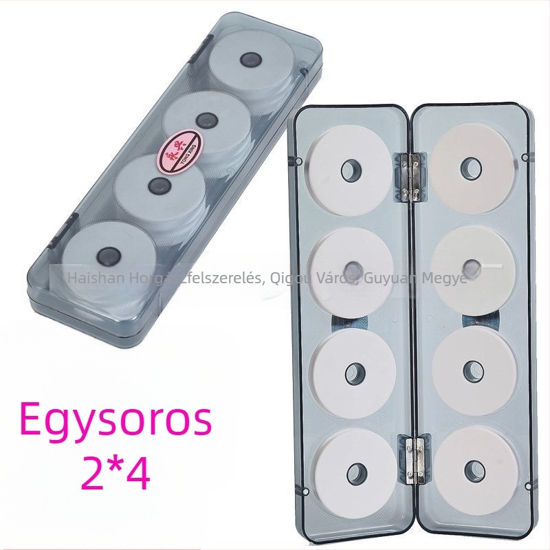 Fehér főzsinór-orsó doboz, 6,7 cm-es orsó, horgászfelszerelés
