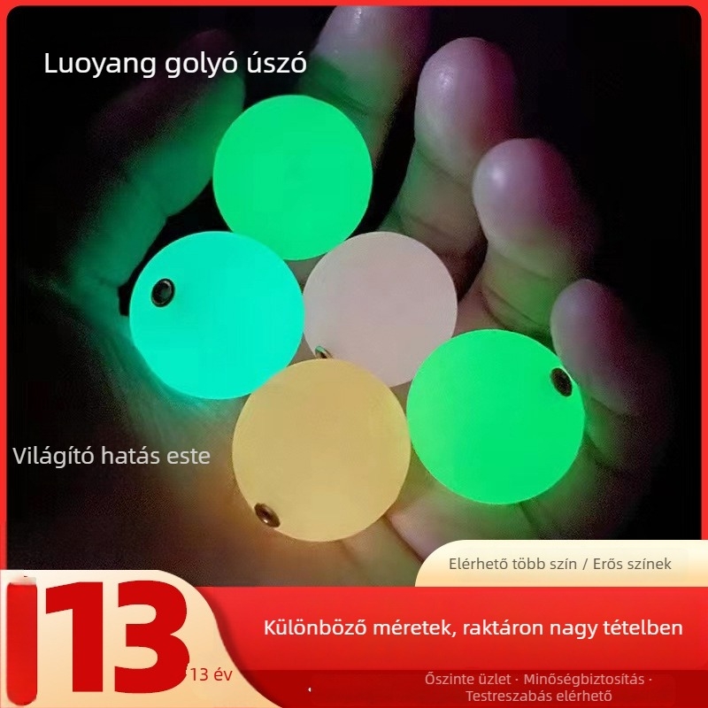 Műanyagból készült kör alakú LED-es úszó éjszakai horgászathoz