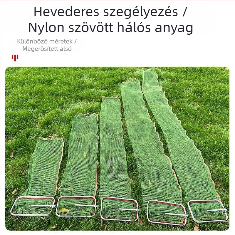 Hordozható, téglalap alakú horgász hálós táska kis halakhoz – gyorsan száradó