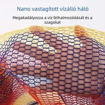 Négyzet alakú horgászvédő háló, vastag hálóanyag, összecsukható, gyorsan száradó, termékkód 3RXHXkYB