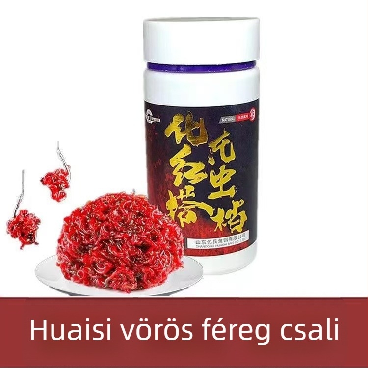 Huashi vörös kukacok csalihoz adalék ragadós porral
