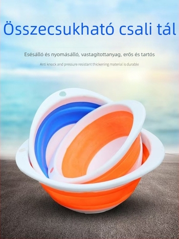 Összecsukható etetőtál horgászathoz, hordozható műanyag, Purple márka