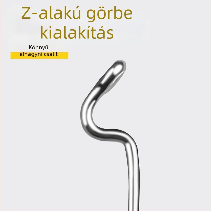 Crank horog széles hasú – magas széntartalmú acélból, bass és tengeri horgászathoz – négyszeres megerősítés