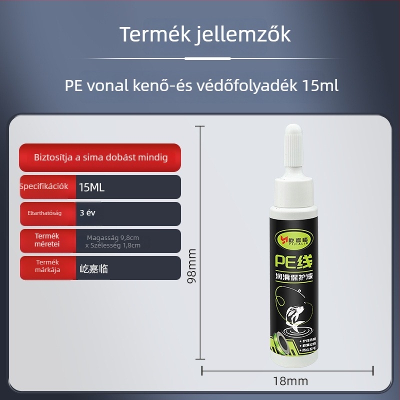Yi Jialin PE vonal karbantartó olaj horgászorsóhoz – kenőanyag PE vonalhoz