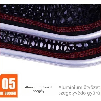 Nylon háló táska horgászatra, hordozható, négyzet alakú