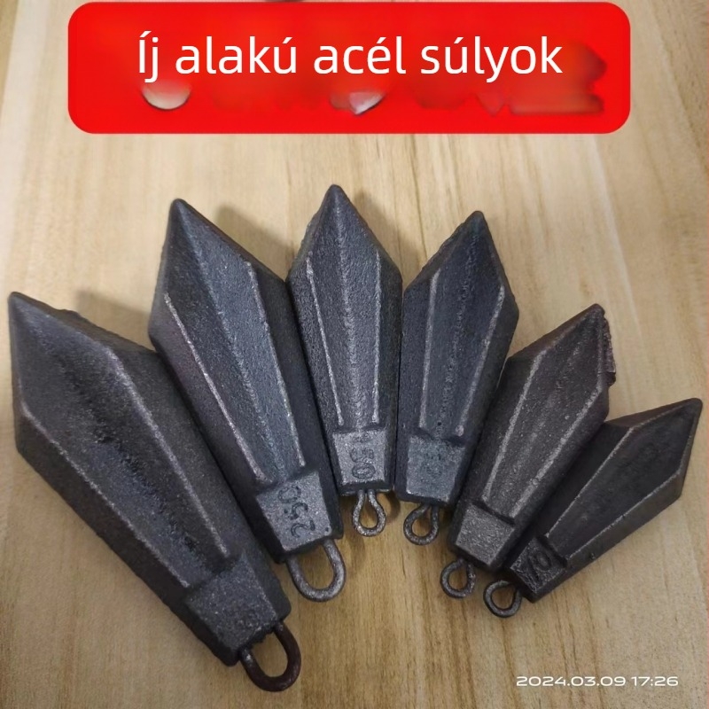 Vas dárd súly gyűrűvel tengeri és könnyű horgászathoz, kód 21254