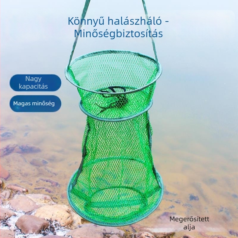 Horgászatvédő – nylon hálós táska húzózsinórral, gyorsan száradó