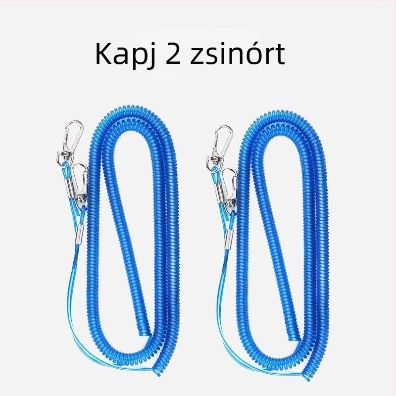 Horgászbot biztonsági zsinór acélhuzalból, csúszásmentes zsinór