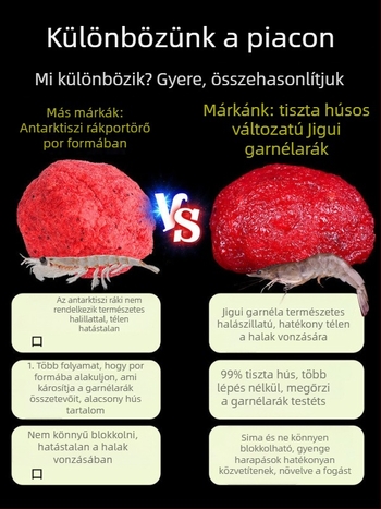 Élő garnéla csali pontyhorgászathoz