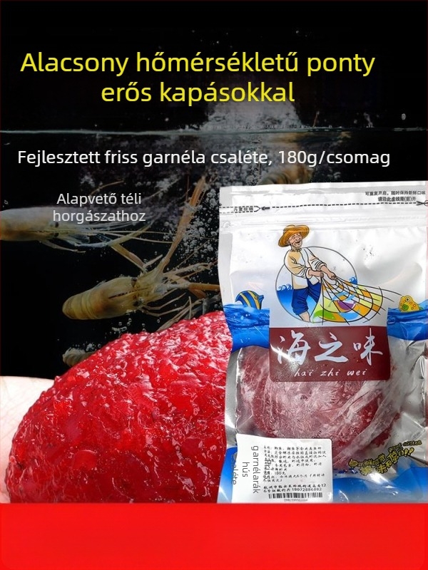 Élő garnéla csali pontyhorgászathoz