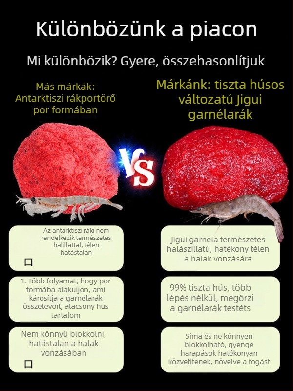 Élő garnéla csali pontyhorgászathoz