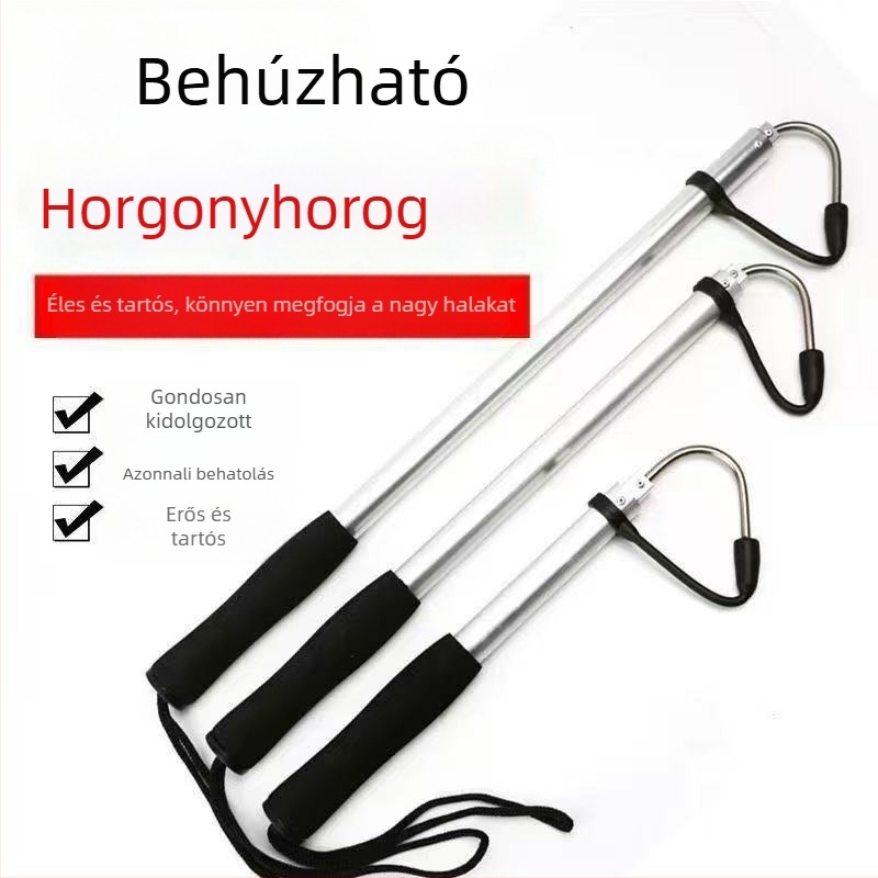 Kihúzható jéghorgony horoggal – csónakos és tengeri horgászatra alkalmas eszköz