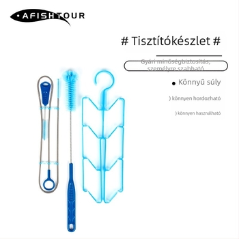 Kültéri hidratáló tasak tisztító kefés készlet, hordozható tisztító eszközökkel