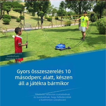 Badmintonháló keret - Hordozható, Összecsukható, Gyors felállítás, Belső és külső használatra (Anyag: Nylon; Testreszabás: Igen; Márka: Wilshun)