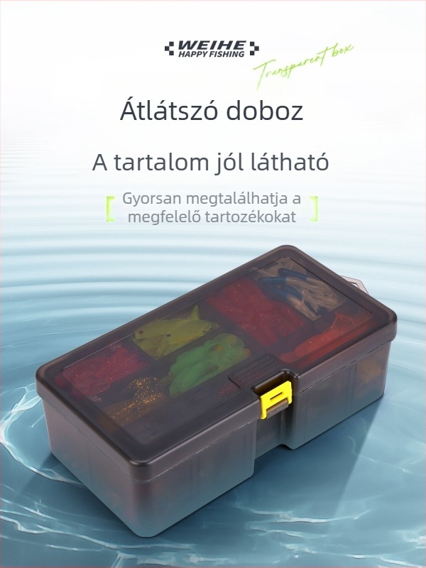 Weihe Sports 439 darabos műcsali készlet puha csalikkal, spinner pengékkel és minnow csalikkal, horgász kellékek