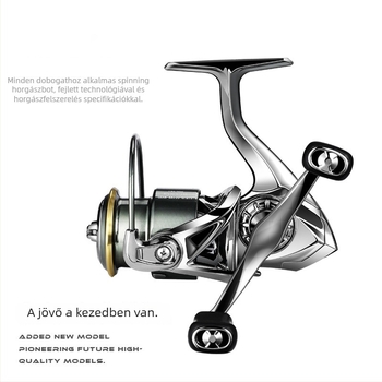 XSHARKS Teljesen fém spinning orsó, dupla karos kialakítás, ferde szájú és sekély orsó