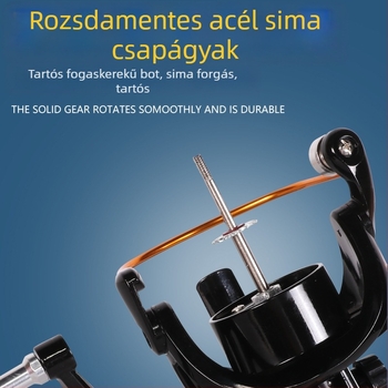 Spinningorsó csalihorgászathoz, csapágyak rozsdamentes acélból, teljesen fém orsó