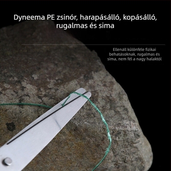 8-szálas fonott horgász damil, színes, kopásálló, sima és erős főline