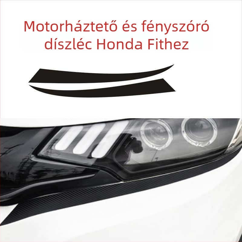 Belső karbon rostos dekor fólia a központi konzolhoz – hátoldali ragasztó, testreszabás elérhető, speciális autó stílus