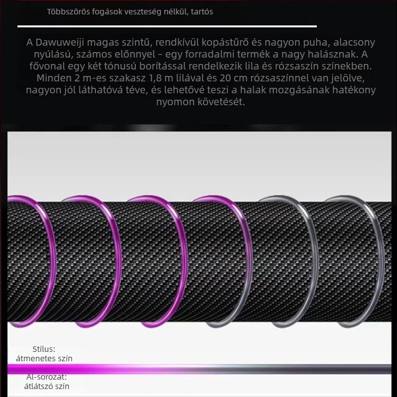 Nylon fő horgász zsinsór, terhelhetőség 5 kg, 5 tálcás csomag
