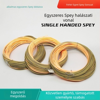 Egret Fly egykezes Spey damil a muha horgászatához, konnektorral, lebegő, PE anyag, szakítószilárdság 01, csomagolás 100