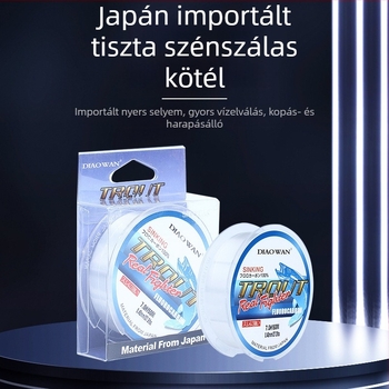 Szénszálas monofil horgász főzsinór, teherbírás 4,4–73 lb, dobozos kiszerelésben 300 darab