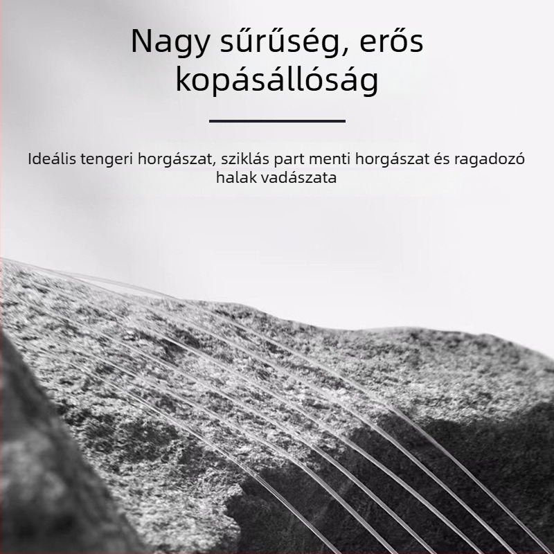 Szénszálas monofil horgász főzsinór, teherbírás 4,4–73 lb, dobozos kiszerelésben 300 darab