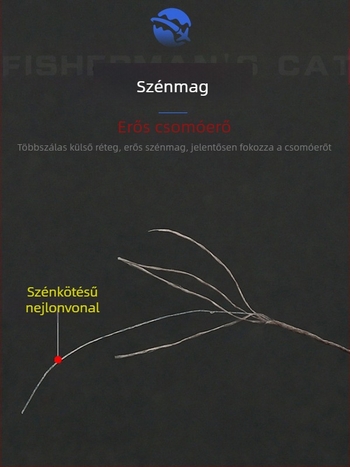 Fisherman cat PE főzsinór — horgász zsinór, anyag PE, erős húzóerő
