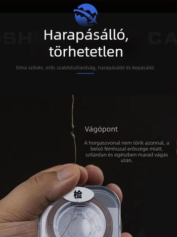 Fisherman cat PE főzsinór — horgász zsinór, anyag PE, erős húzóerő