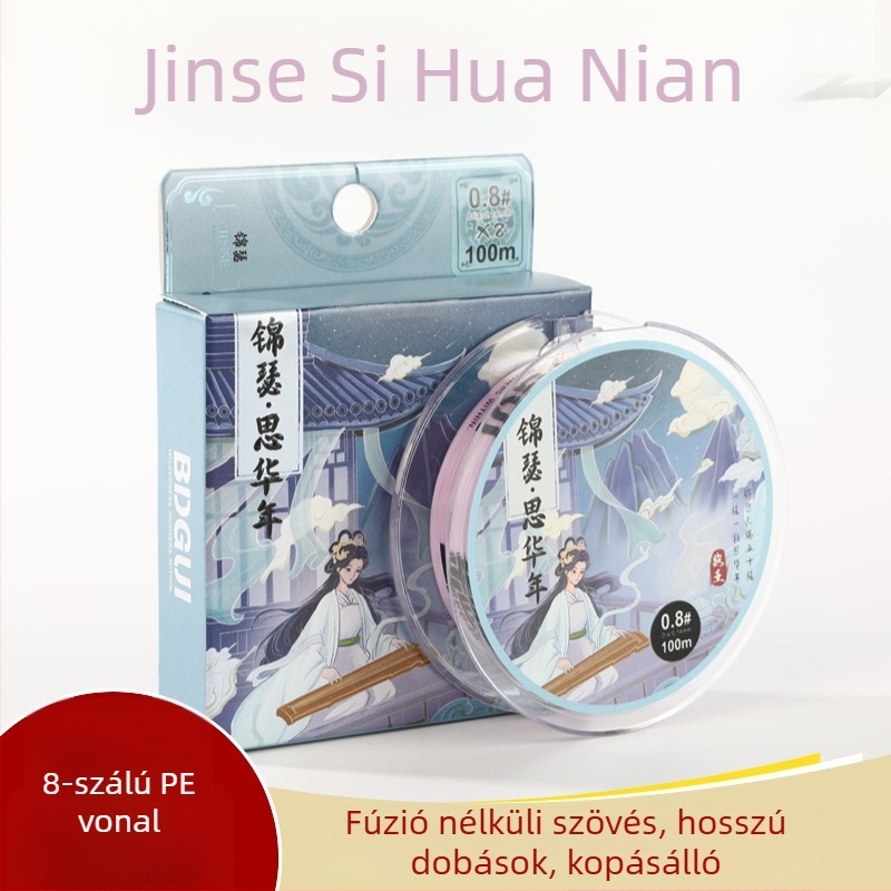 Budagu PE fő zsinór, 100 m / 150 m, UHMWPE, sűrű szövésű, nagy húzóerő