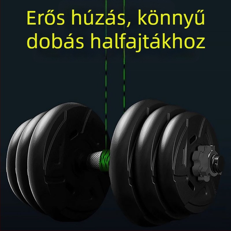 Fő horgász zsinór — nejlonból, pöttyös mintázat, puha tapintású, nagy vonóerő (Típus: fő zsinór; Anyag: nejlon; Mintázat: pöttyös; Tapintás: puha; Vonóerő: nagy)