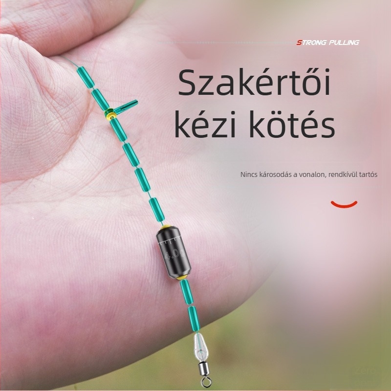 Kárász horgászat damil készlet — fő damil és al-damil, megerősített és kikötött, PE anyag, erős húzás, teljes kiegészítő készlet