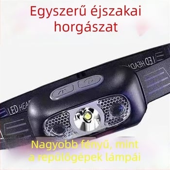 Fejlámpa akkumulátorral, izzó fényforrású, vízálló, modell Bj779k8j