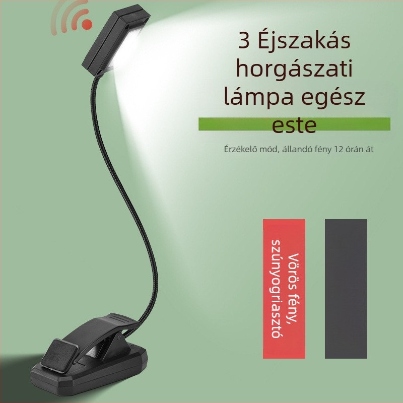 Éjszakai horgász LED lámpa csalira szenzoros szúnyog elleni, akkumulátoros működés, IPX3 vízállóság, műanyag ház