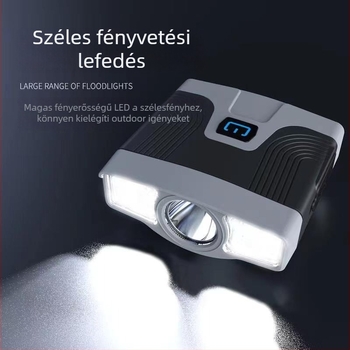 Qianliguang LED fejlámpa horgászathoz, sapkára rögzíthető, fejre helyezhető, töltő jár hozzá, hatótávolság 50 m-ig, kompakt és könnyű