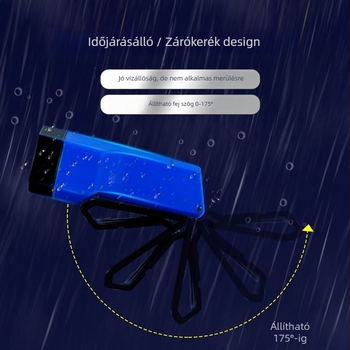 Kawasawa éjszakai horgász fejfénye, újratölthető, ultranagy fényű, fejre rögzíthető sapka-klipszes világítás (Műanyag ház • Fényforrás: izzó • Hatótáv ≤50 m • Márka Kawasawa)