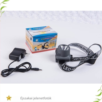 Taichung Star 235 újratölthető LED fejlámpa — 1W, 2500mAh, fénycsóva 100–200 m, túrázáshoz, kempingezéshez és éjszakai horgászathoz