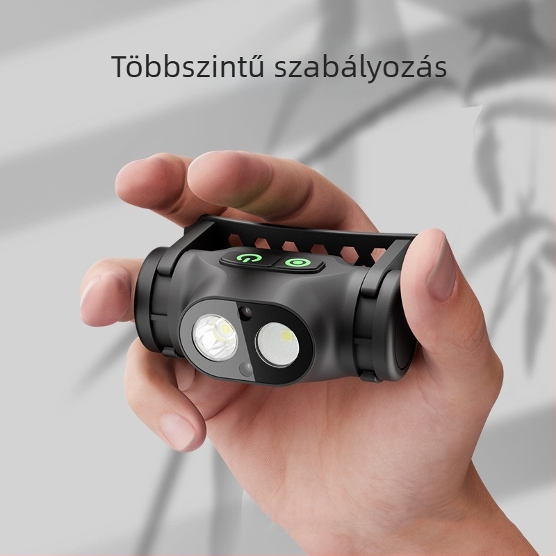 Robbanásbiztos LED fejfény USB-töltésű, 5W, 1200mAh akkumulátor