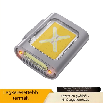 Dinamikus szenzoros sapka-klipszes LED lámpa, újra tölthető, vízálló, 500 mAh akkumulátor, 100–200 m hatótáv