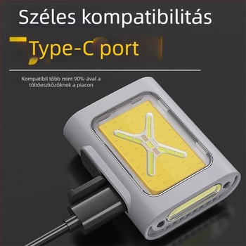 Dinamikus szenzoros sapka-klipszes LED lámpa, újra tölthető, vízálló, 500 mAh akkumulátor, 100–200 m hatótáv