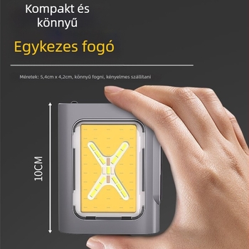 Dinamikus szenzoros sapka-klipszes LED lámpa, újra tölthető, vízálló, 500 mAh akkumulátor, 100–200 m hatótáv
