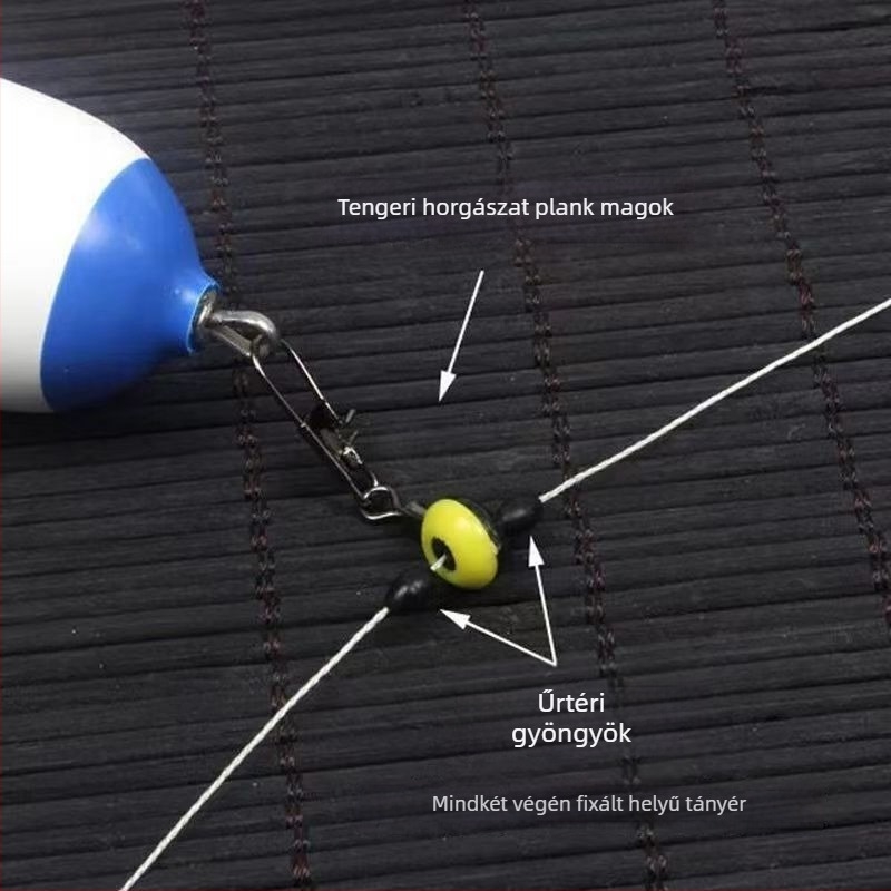 Tengeri horgászat spacer gyöngy nyolcas alakú csatlakozóval — PU anyag